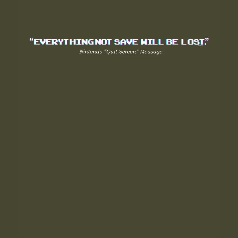 Retro Computer Screen message