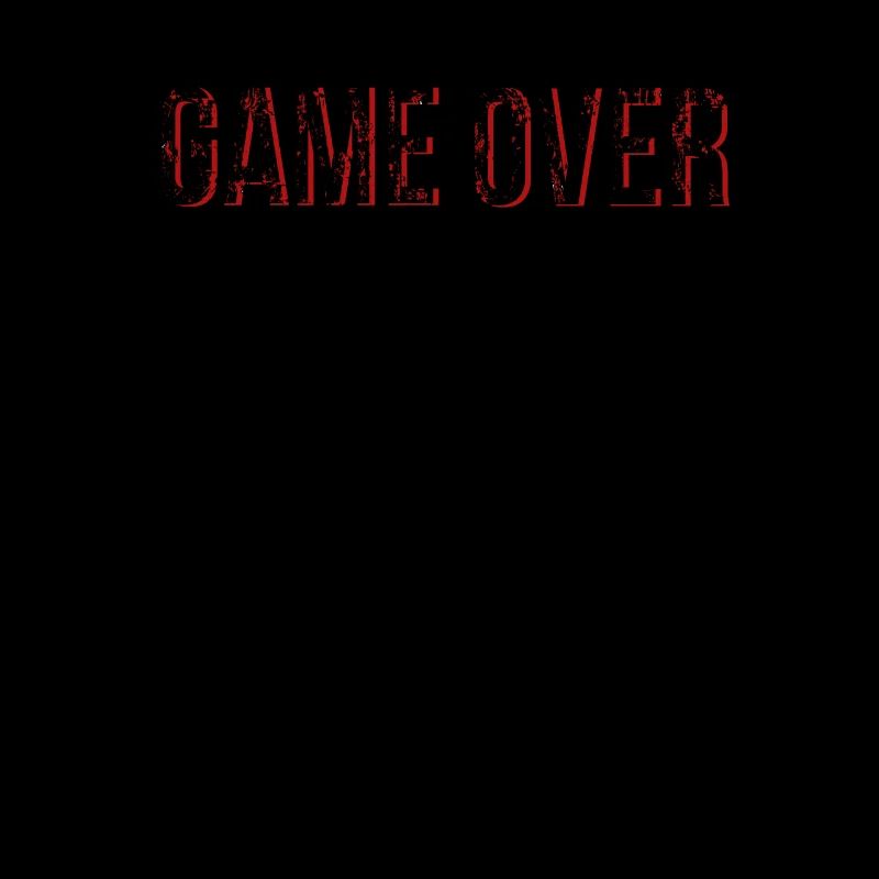 Gaming Game Over grunge frame red