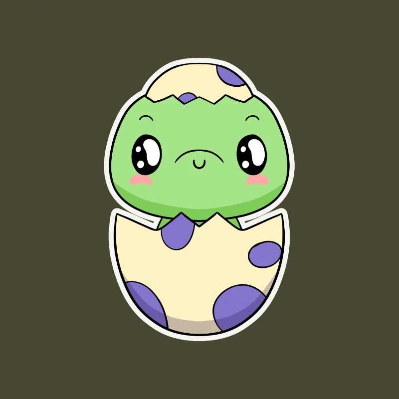 Small dinosaur from the egg