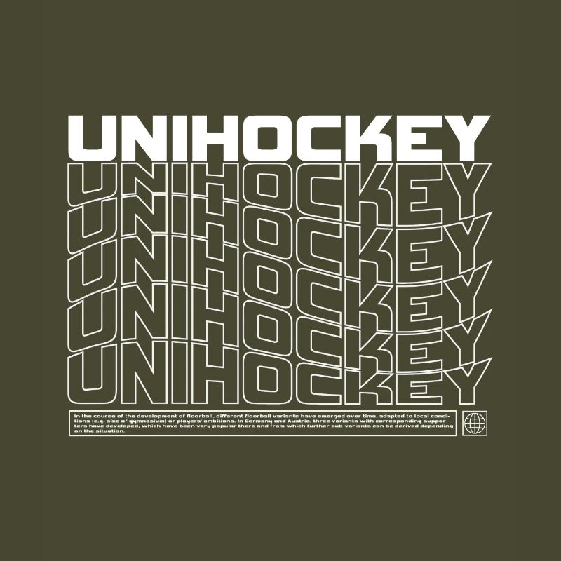 Floorball Typo Pattern