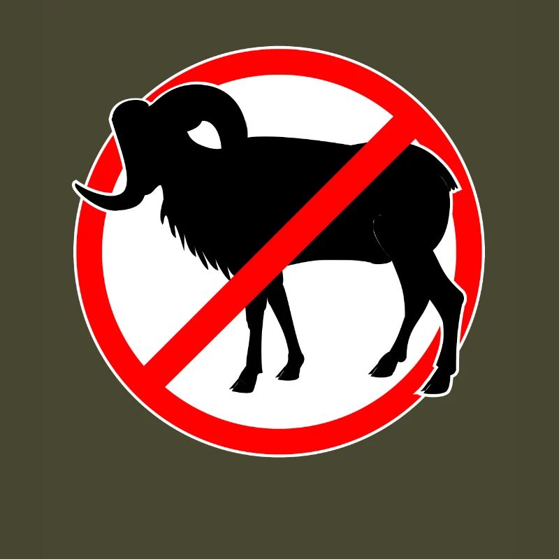 Ziegen oder Mufflons verboten - Ziege