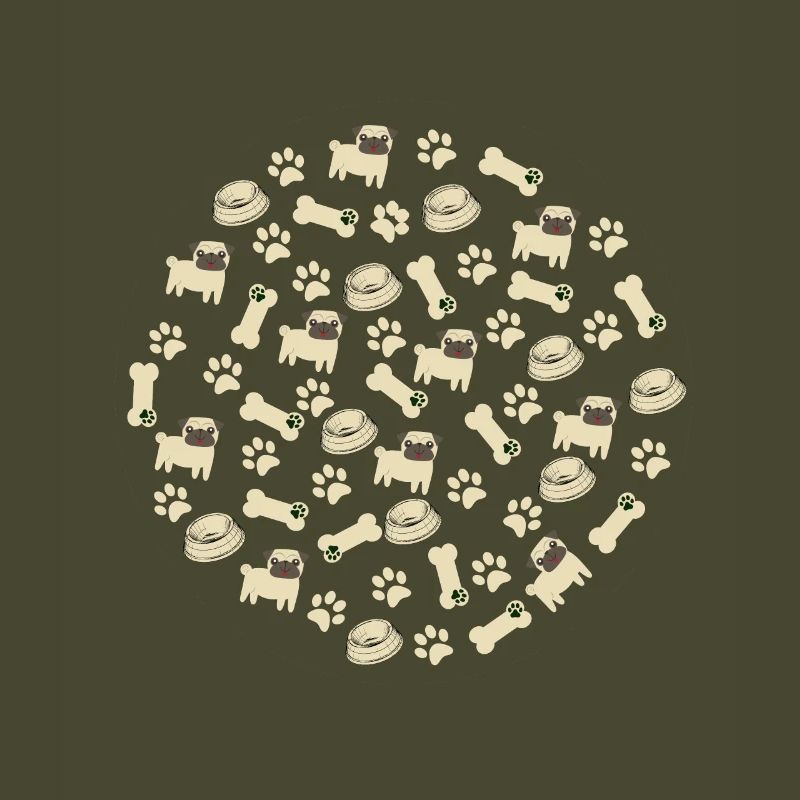 Pug Pattern - Pug Lovers Apparel
