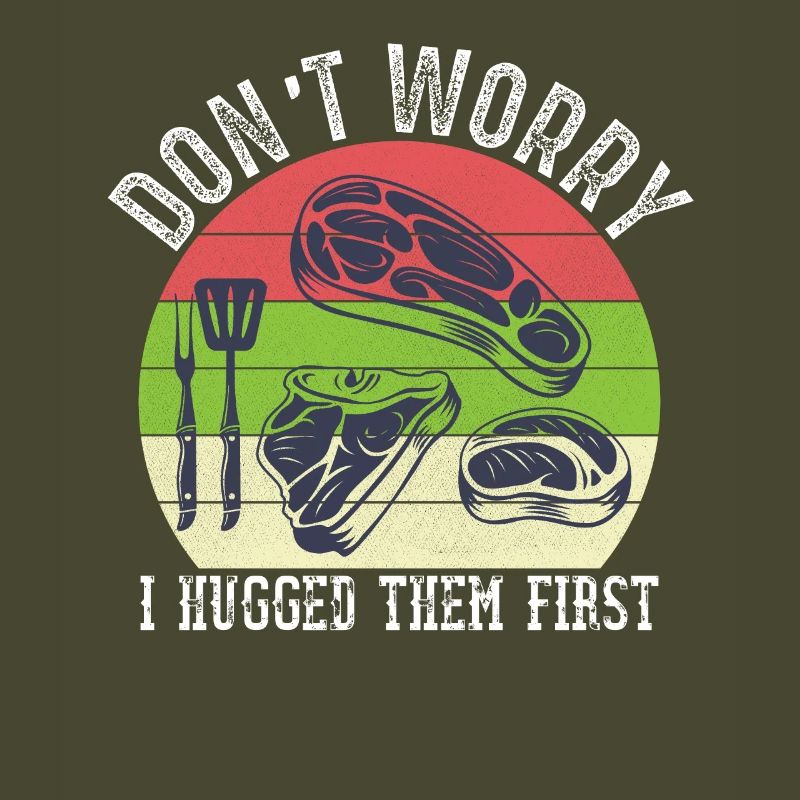 Metzger Schlachttier Fleischschneider BBQ