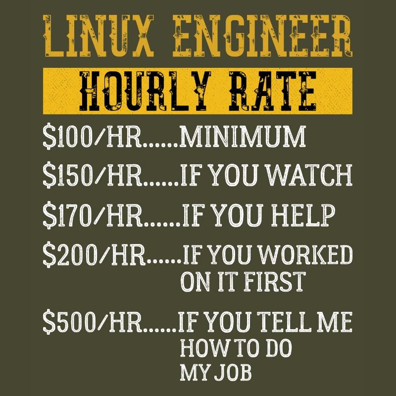 Linux Engineer Hourly Rate Mechanic Labor rate