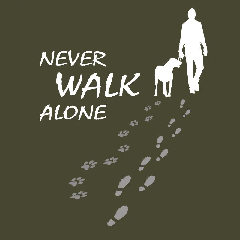 Never walk alone - Hund Gassi Geschenk