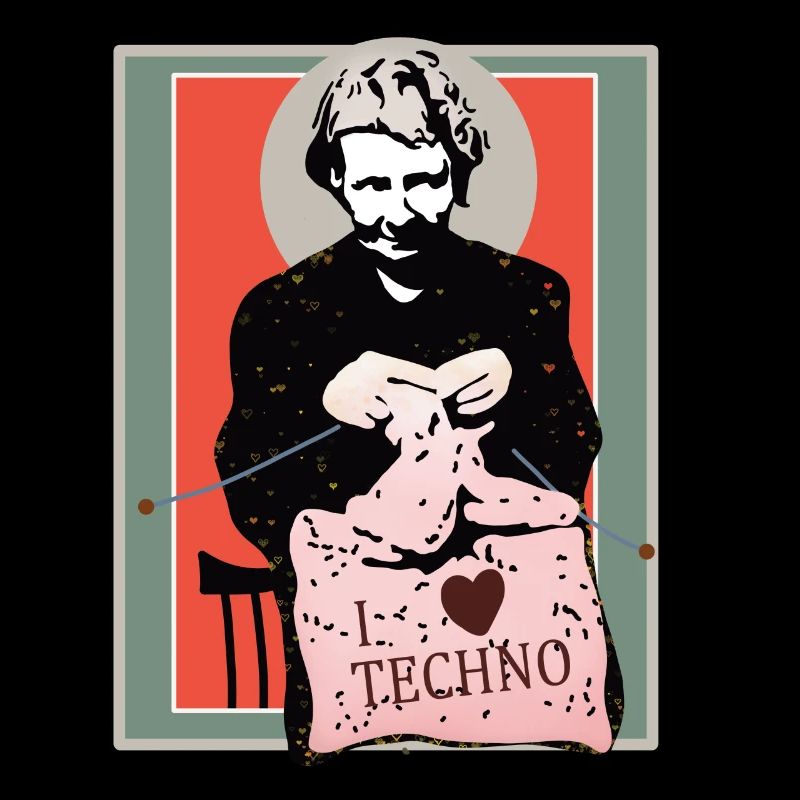 Techno Nähkunst Illustration