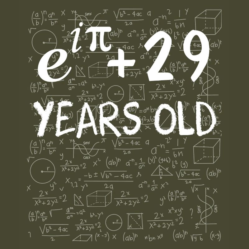 28th birthday 28 years old Euler Identity math