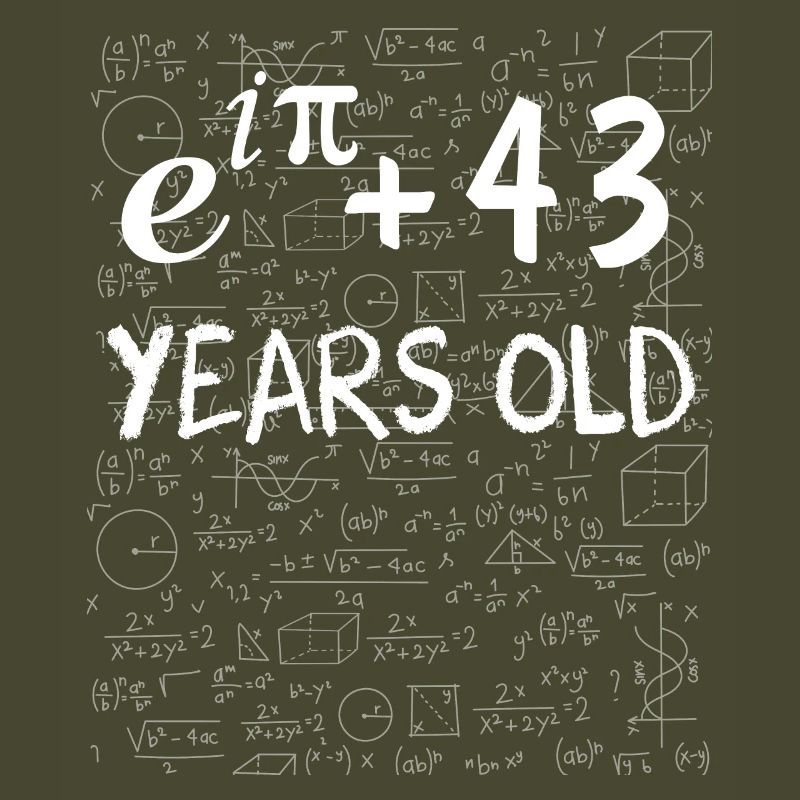 42nd Birthday 42 Years Euler Identity Math Gift