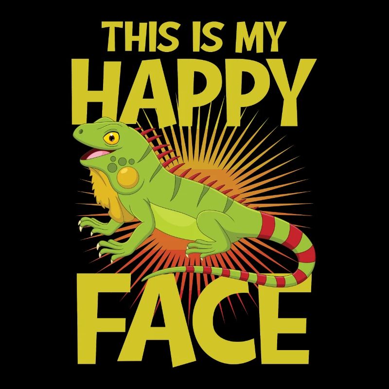 This is my happy face iguana