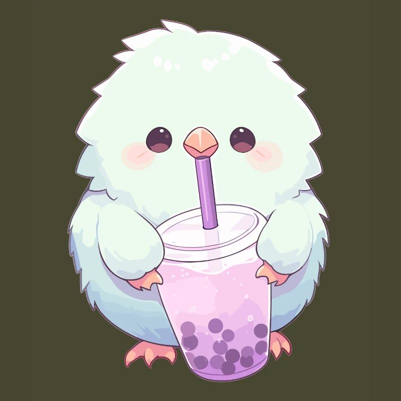 Inséparable kawaii boit Boba Bubble Tea Chibi