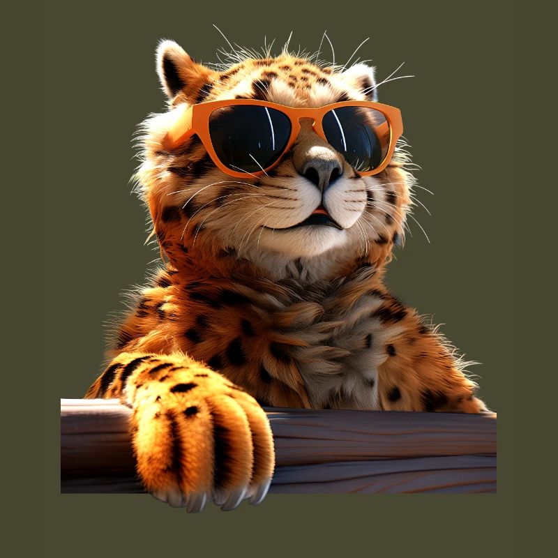 Lunettes de soleil guépard Chats guépard Mignon guépard
