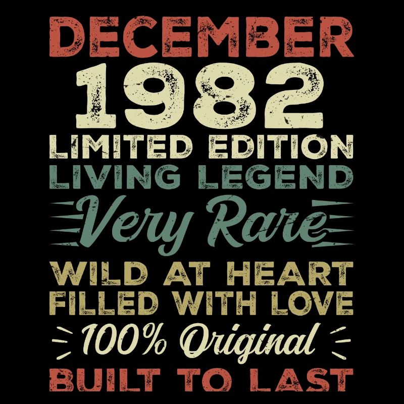 Décembre 1982 - anniversaire Décembre 1982 année