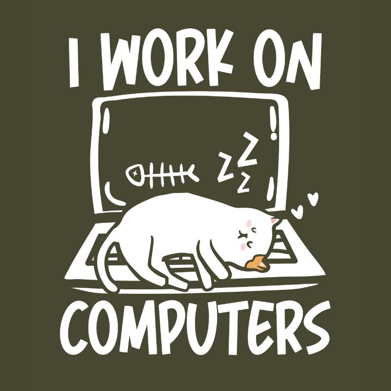 I work on computers