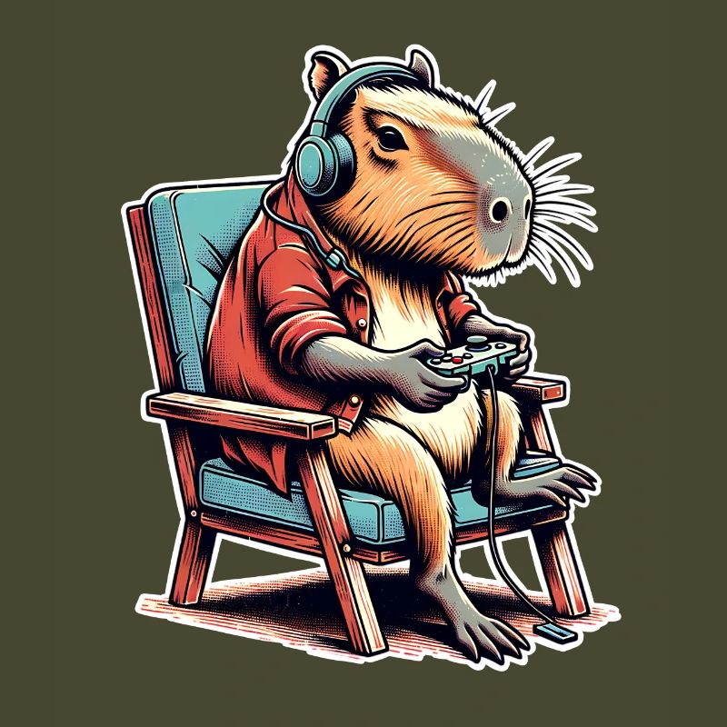 Capybara Nerd du jeu