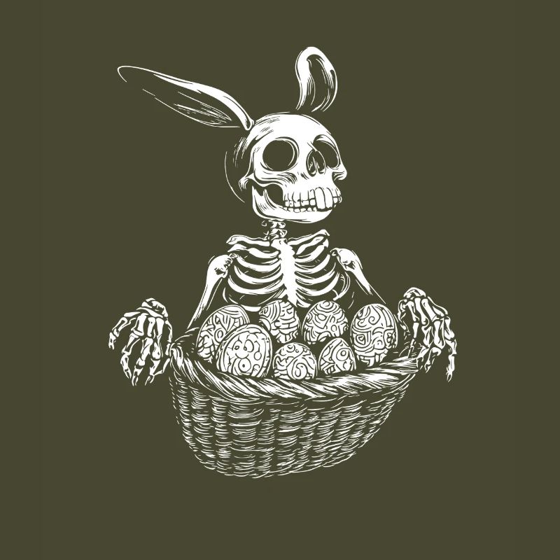 Easter Bunny - Skeleton - Easter Egg - Gift