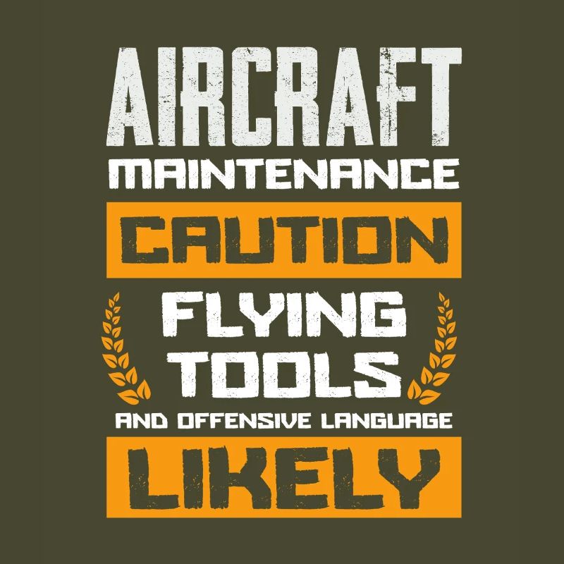 Aircraft Maintenance Caution Flying Tools Likely