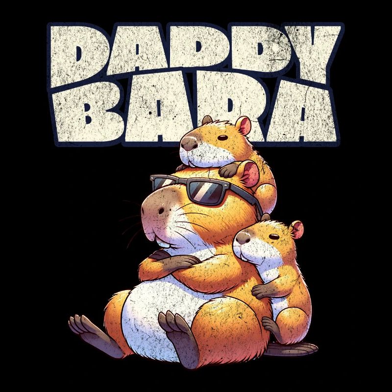 Daddybara Capybara Vater Papa