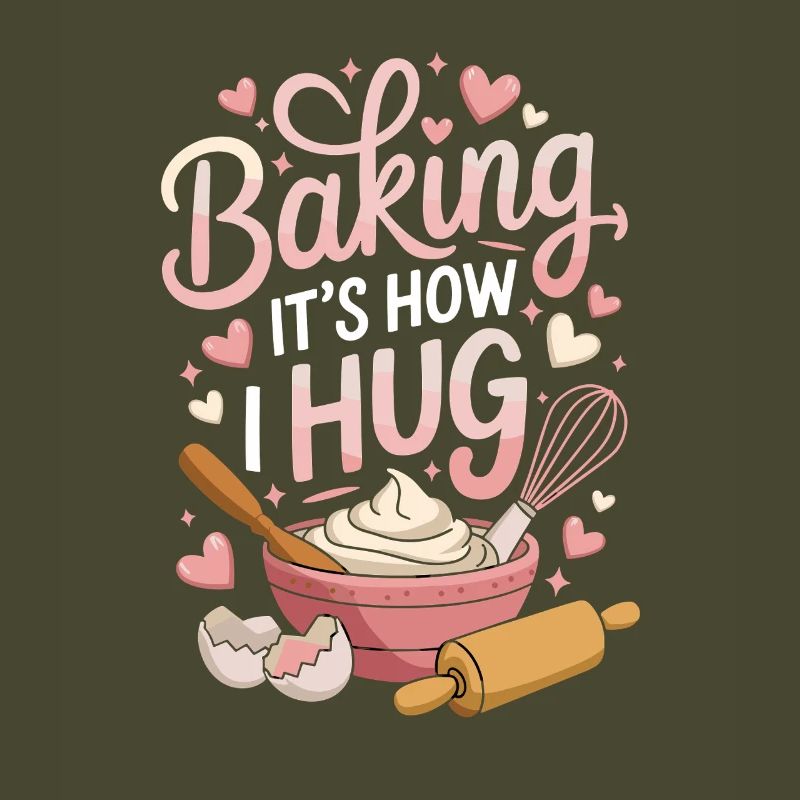Baking It's How I Hug Warm Kitchen Style