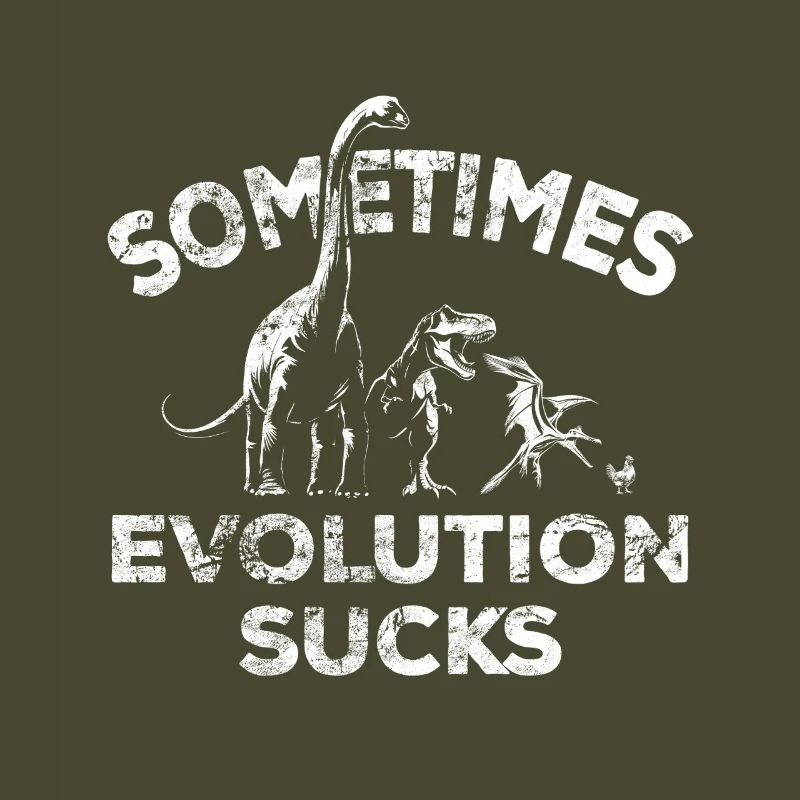 Parfois, l’évolution craint - Dinosaure - Poulet