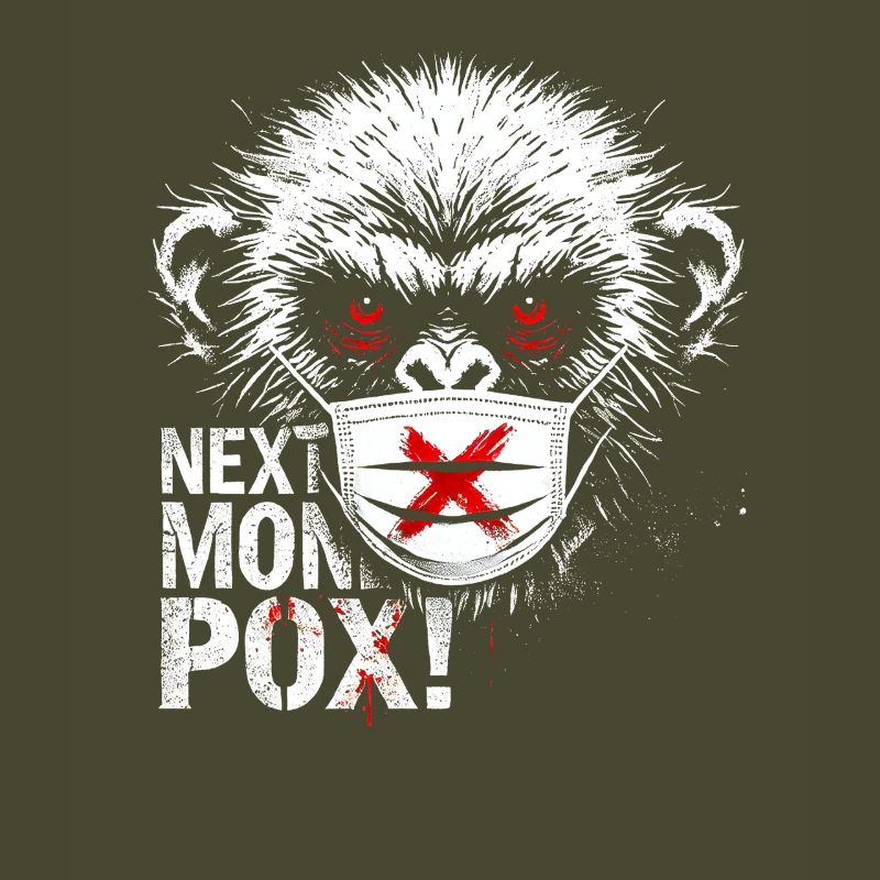 Protest Monkey Face Mask Artwork
