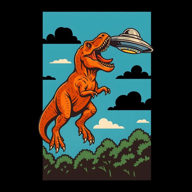 T Rex Fängt Ufo Sky Encounter