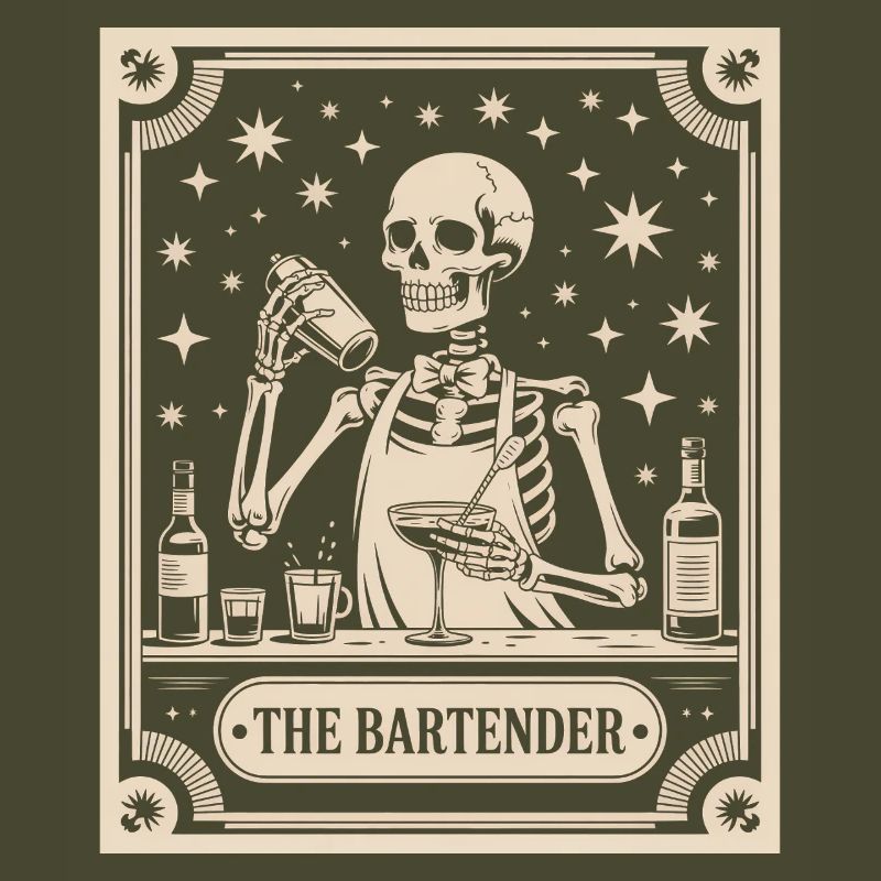 Bartender Barman The Bartender Tarot Cocktail