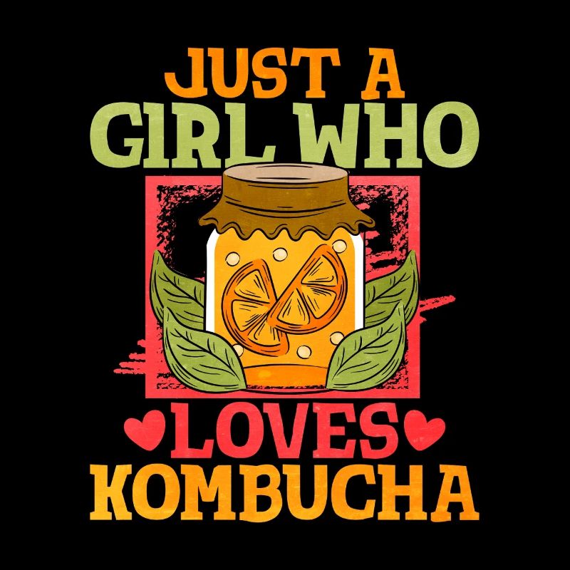 Nur ein Mädchen liebt Kombucha