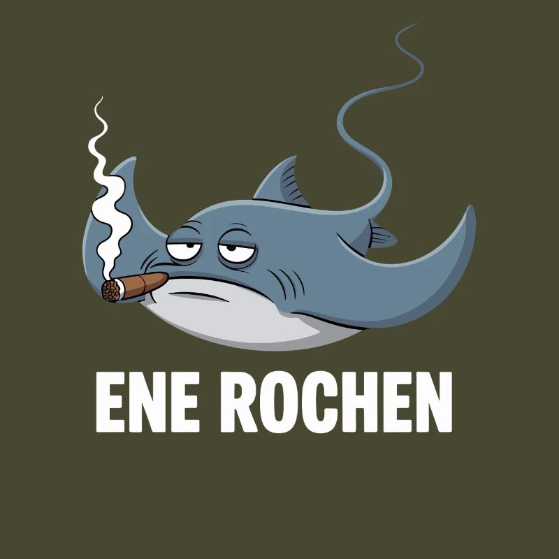 Ene Rochen Raucher Spruch Zigarette Kippe Rauchen