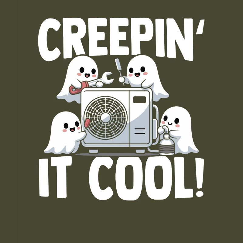 Technicien climatiseur Spooky Ghost CVAC