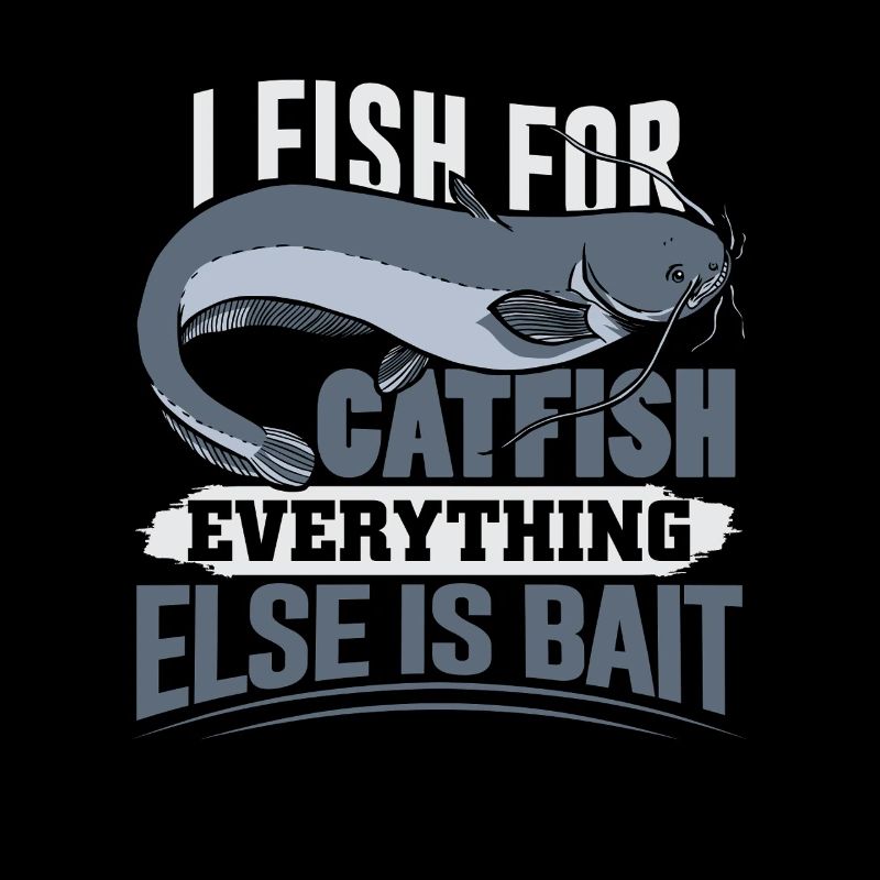 Poisson-chat pêcheur poisson-chat pêchent le poisson-chat