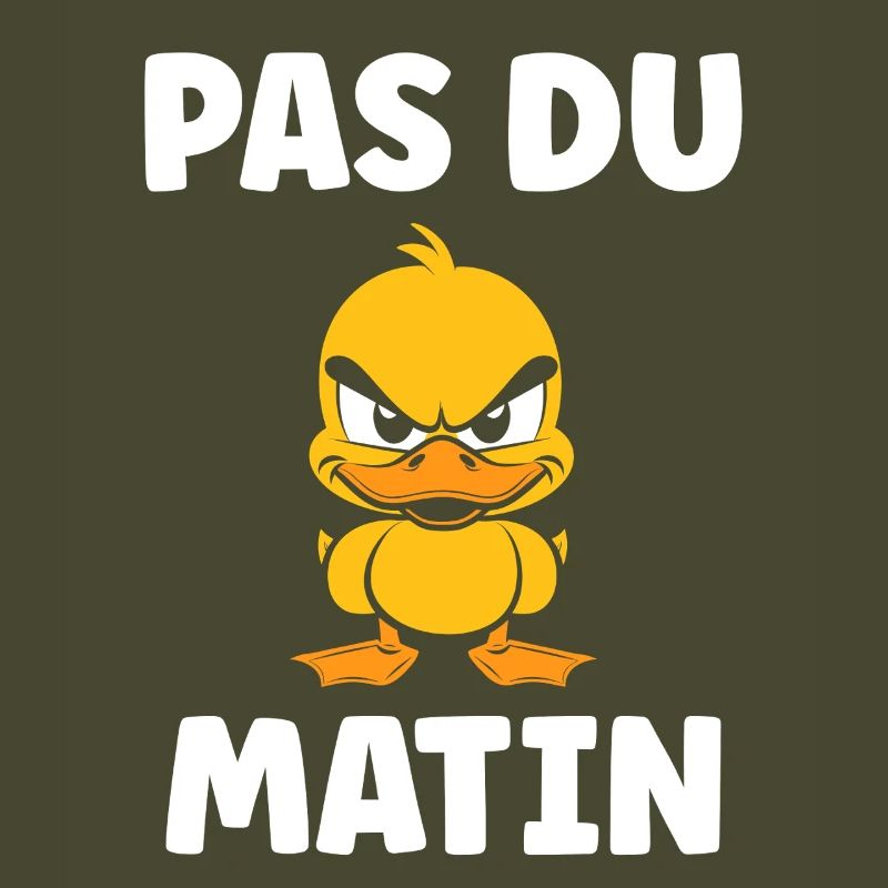 Grumpy Duck Not a Morning Man
