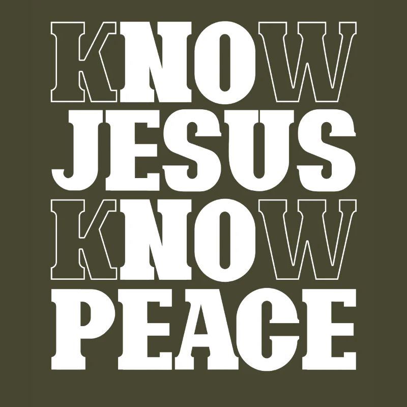 Know Jesus Know Peace Lettering
