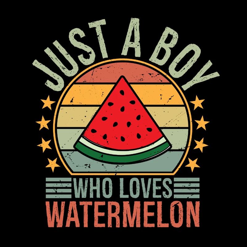 Juste un garçon qui adore la pastèque