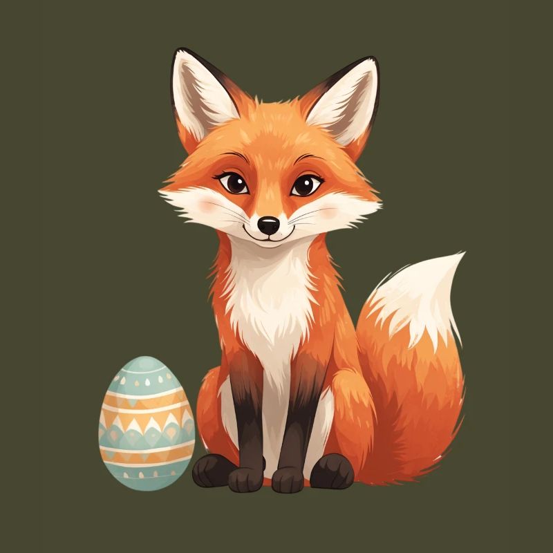 Osterfuchs mit weichem Stil