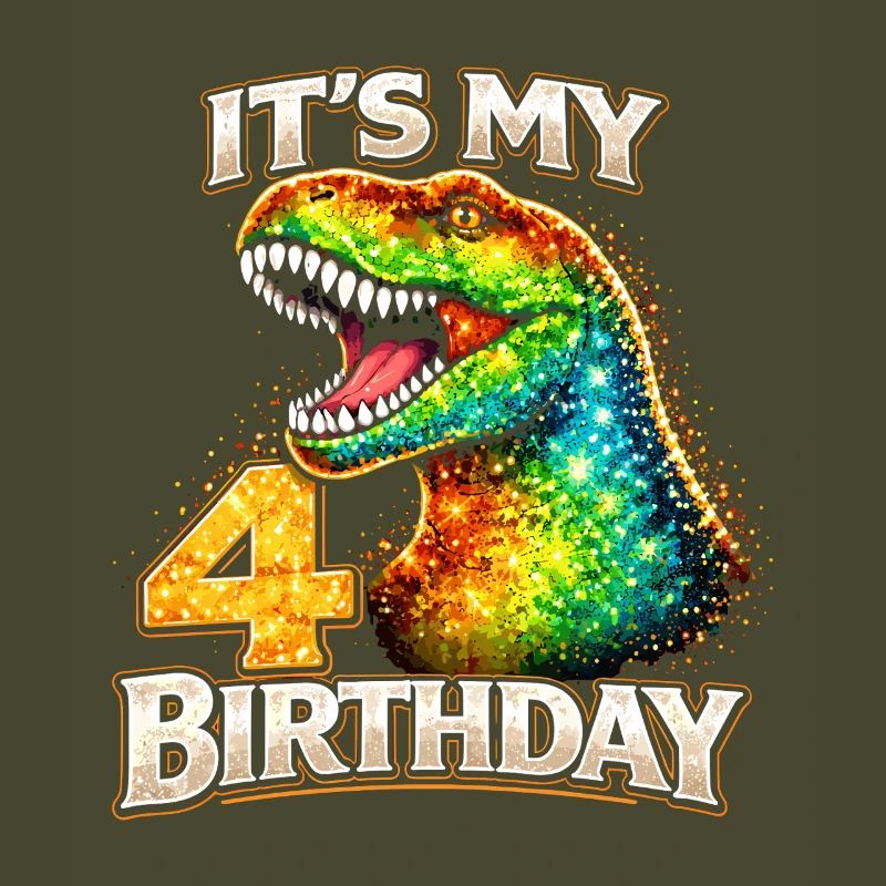 C’est mon 4e anniversaire Dino Geburtstag
