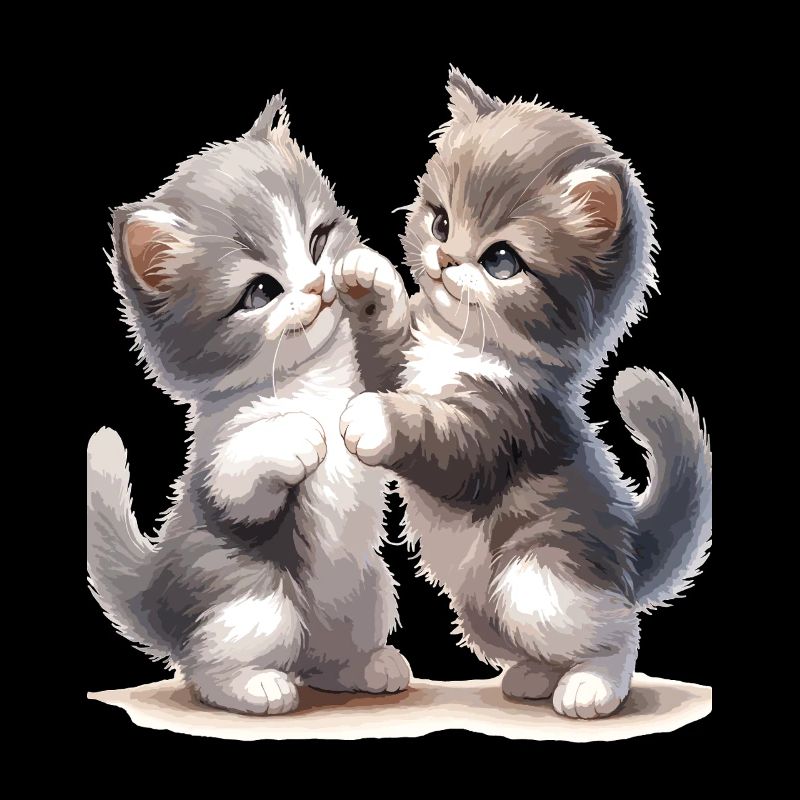 Illustration de l’amitié du chaton