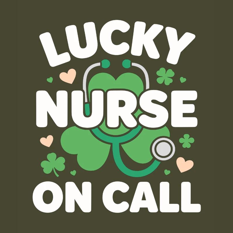 Infirmière chanceuse de garde pour la Saint-Patrick