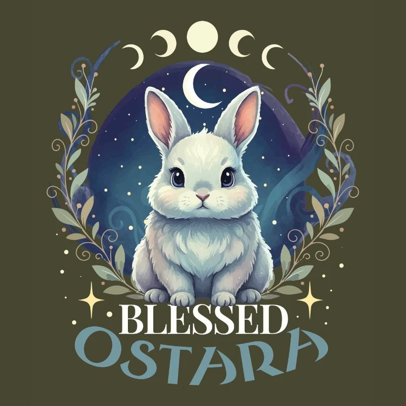 Happy Easter Ostara Rabbit