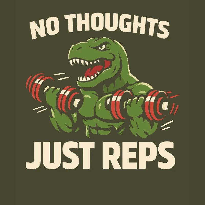 Emo Dinosaur Funny Gym Sad Workout Lifting