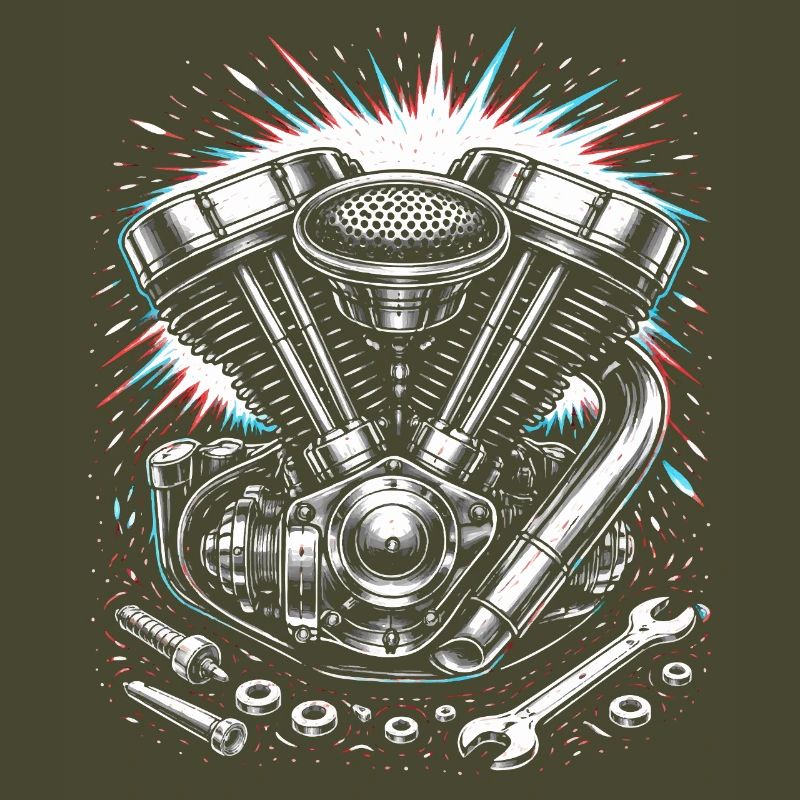 Motorcycle Engine Screwdriver Tuning Design
