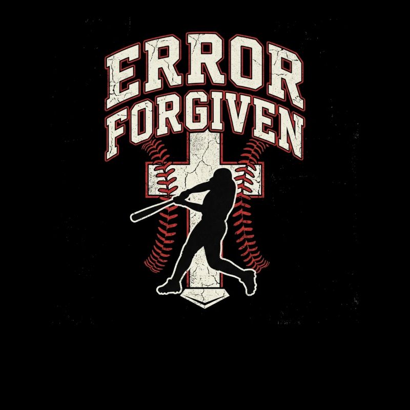 Error Forgiven Christian Baseball Faith Jesus