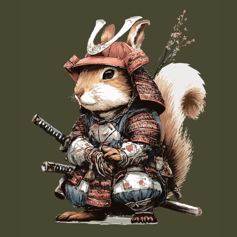 Squirrel Samurai in Armor