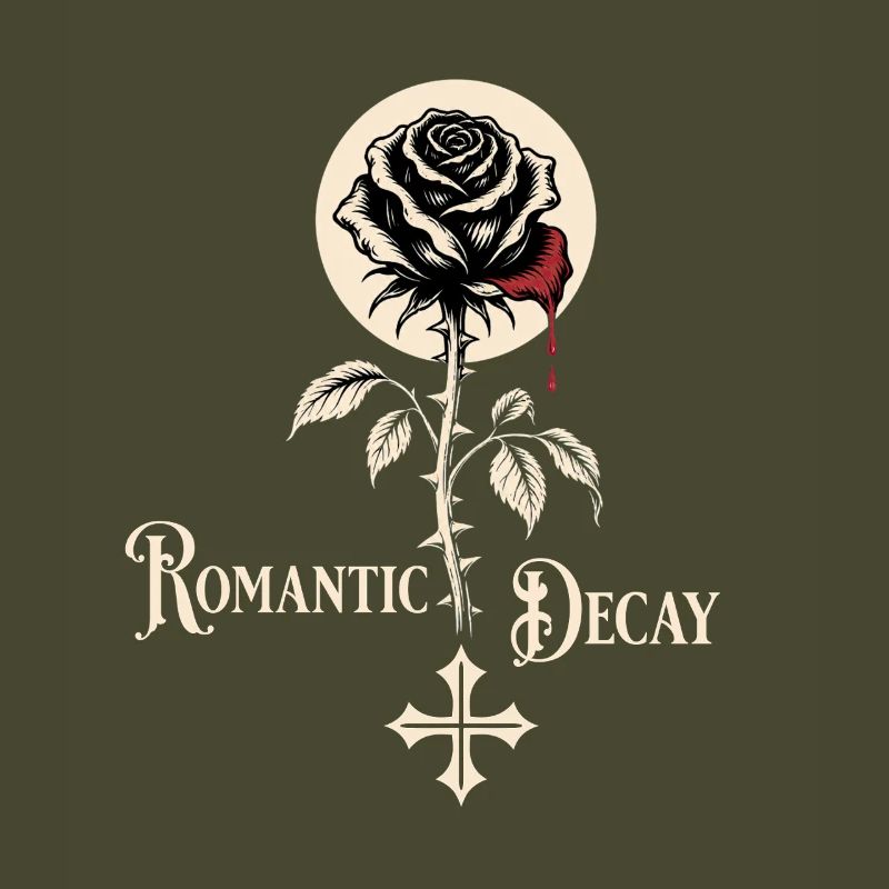 Romantic Decay Gothic Rose Design