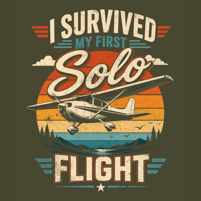 I survived my first solo flight