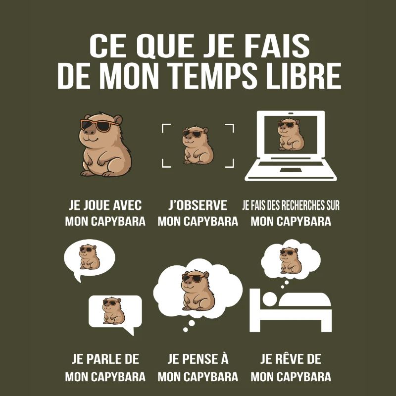 Ce que je fais de mon temps libre Capybara addic