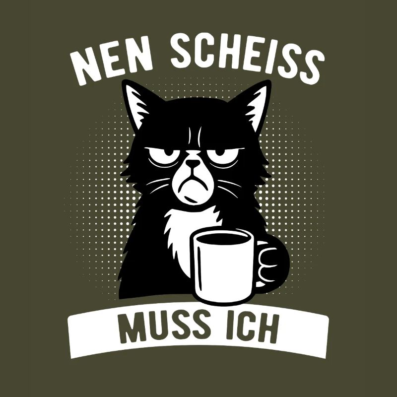 Freche Katze - Nen Scheiß muss ich - Kaffee