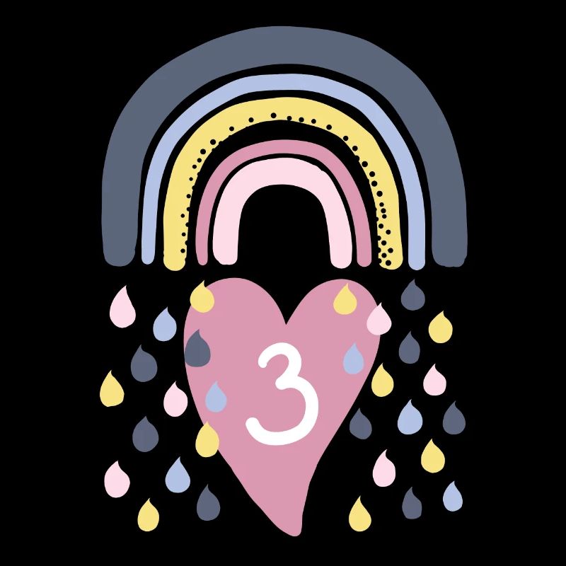 Rainbow 3rd Birthday Children