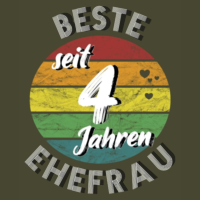 beste Ehefrau seit 4 Jahren 4. Hochzeitstag retro