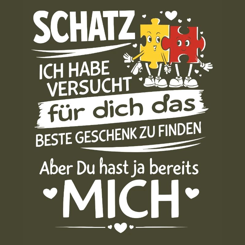 Schatz Geschenk Spruch Puzzleherz