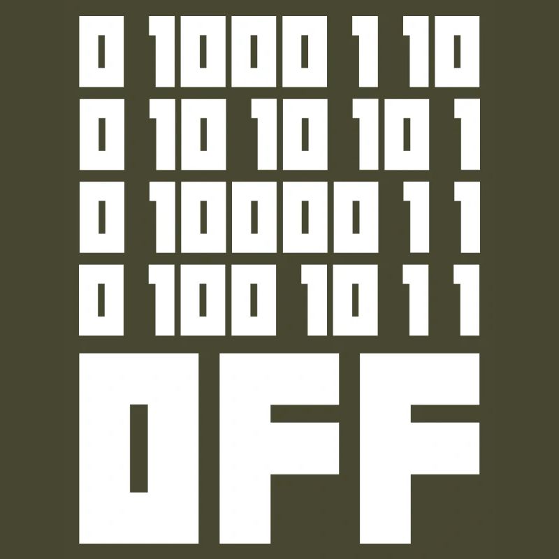 Binary Code F**k OFF – Humour Nerd & Geek Code